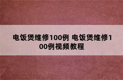 电饭煲维修100例 电饭煲维修100例视频教程